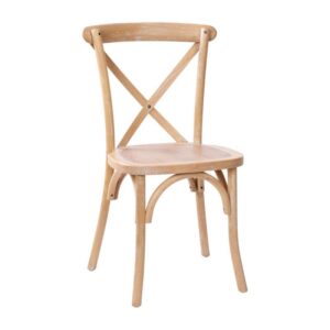 These Driftwood X-Back Chair are an ideal complement to elegant banquet halls