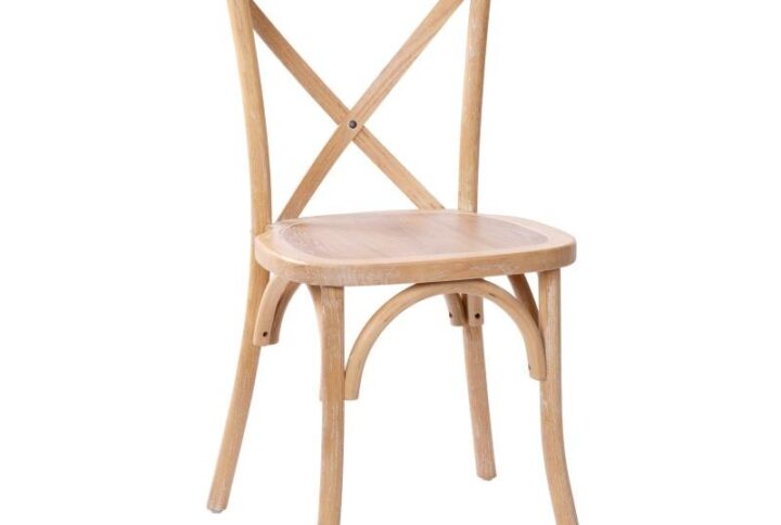 These Driftwood X-Back Chair are an ideal complement to elegant banquet halls