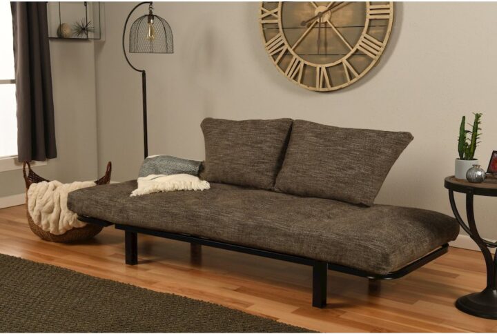 This unique and versatile lounger easily converts from a chair to a lounger or bed. This contemporary