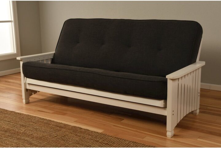 This no-flip mattress is constructed of high density foam and a 294 easy hinge innerspring unit. The easy hinge spring unit allows the mattress to effortlessly convert from a sofa to a standard full size bed. The easy hinge mattress is also designed to fit perfectly in the sitting position every time. The attreactive tufted cover nicely finishes off this premium futon mattress.