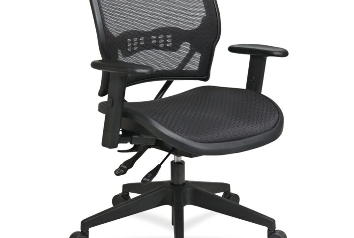 The Deluxe Air Grid Seat and Back Chair offers a modern style and multiple ergonomic adjustments to keep you more comfortable while working. Breathable Dark Air Grid Back is equipped with built-in lumbar support. To further your comfort
