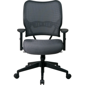 arms that adjust in height and width and a VeraFlex breathable fabric back with matching VeraFlex fabric seat. Functions include one-touch pneumatic seat-height adjustment