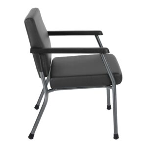 Sturdy Metal Frame and Metal Back Bar Re-enforcement. With Office Star’s big and tall bariatric guest chairs you can feel secure that your guest will be supported and feel comfortable. Perfect for medical reception lobbies