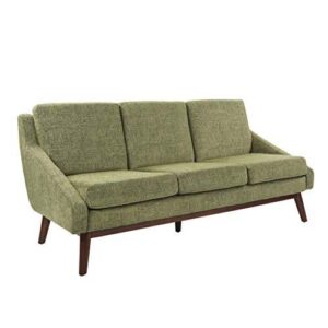 Davenport Sofa in Olive Fabric with Coffee Legs K/D