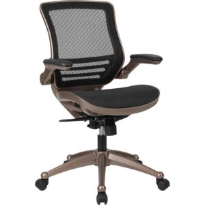 This inviting office chair will provide you with comfort and functionality. This chair features transparent