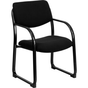 Add refined style to your reception waiting room or inner office with this black