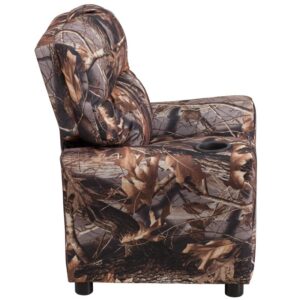 they will be thrilled to have their own recliner! This camouflaged recliner chair for kids with plush padding is a perfect spot for kids to watch TV