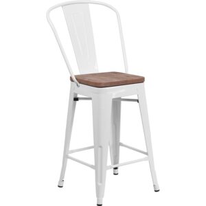 Give yourself a leg up on other seating with this Bistro style counter height stool. This cafe chair will give your dining room