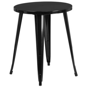 Create a chic dining space with this industrial style table. The colorful table will add a retro-modern look to your home or eatery. This highly versatile Cafe Table is ideal for use in bistros
