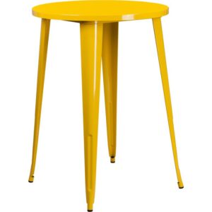 Create a chic dining space with this industrial style table. The colorful table will add a retro-modern look to your home or eatery. This highly versatile Cafe Table is ideal for use in bistros