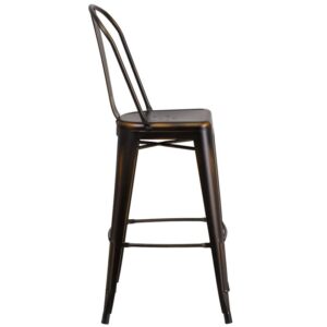 this bar height stool will instantly modernize your restaurant
