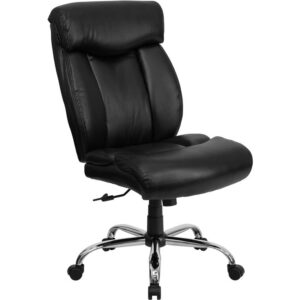 Finding a comfortable chair is essential when sitting for long periods at a time. Big & Tall office chairs are designed to accommodate larger and taller body types. This chair has been tested to hold a capacity of up to 400 lbs.