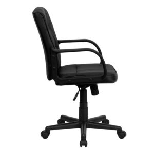 swivel office chair with arms. Mid-back office chairs are a great choice for workspaces where space may be tight