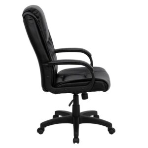 preventing long term strain. The waterfall front seat edge removes pressure from the lower legs and improves circulation. Chair easily swivels 360 degrees to get the maximum use of your workspace without strain. The pneumatic adjustment lever will allow you to easily adjust the seat to your desired height.