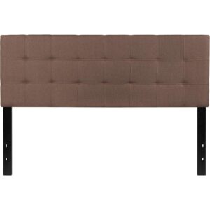 you need a headboard to provide extra support. A headboard gives your room a very personal touch and allows you to show off your style. This gorgeous camel queen headboard features button tufting and a diamond stitch pattern design