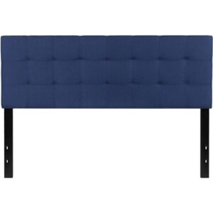 you need a headboard to provide extra support. A headboard gives your room a very personal touch and allows you to show off your style. This gorgeous navy queen headboard features button tufting and a diamond stitch pattern design