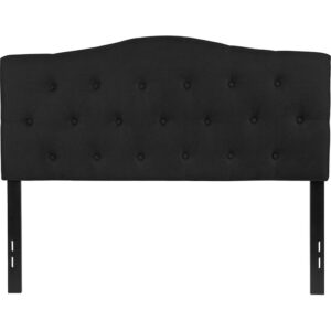 you need a headboard to provide extra support. A headboard gives your room a very personal touch and allows you to show off your style. This gorgeous black full headboard features button tufting and a diamond stitch pattern design