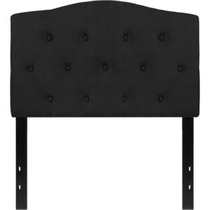 you need a headboard to provide extra support. A headboard gives your room a very personal touch and allows you to show off your style. This gorgeous black twin headboard features button tufting and a diamond stitch pattern design