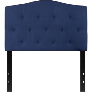 you need a headboard to provide extra support. A headboard gives your room a very personal touch and allows you to show off your style. This gorgeous navy twin headboard features button tufting and a diamond stitch pattern design