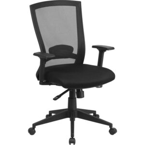 Mesh office chairs can keep you more productive throughout your work day with its comfort and ventilated design. The breathable mesh material allows air to circulate to keep you cool while sitting. The mid-back design offers support to the mid-to-upper back region. From behind the desk to the meeting room this chair can provide a seamless addition to your work space. The locking back angle adjustment lever changes the angle of your torso to reduce disc pressure. The waterfall front seat edge removes pressure from the lower legs and improves circulation. Chair easily swivels 360 degrees to get the maximum use of your workspace without strain. The pneumatic adjustment lever will allow you to easily adjust the seat to your desired height. This comfortably designed computer chair will make a great option for your home or office space.