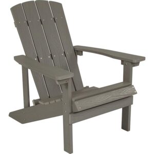 If you're looking for attractive seating that will allow you to relax and unwind then search no more. The classic design of this gray adirondack chair has stood the test of time and will make a lovely addition to any space. Whether your favorite spot is the beach