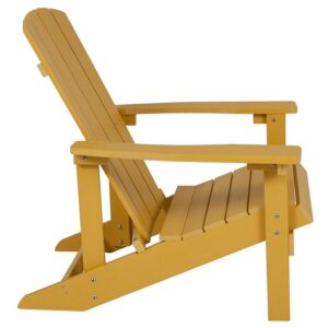 slanted seat and wide arms so you can enjoy the outdoors in comfort. Constructed of weather-resistant polystyrene