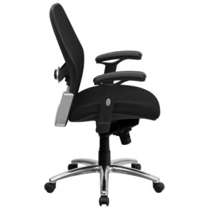 which minimizes the risk of pain. The chrome base adds a stylish look to complement a contemporary office space. This comfortably designed computer chair will make a great option for your home or office space.