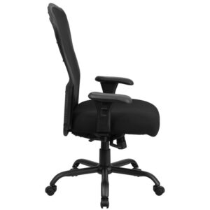 a 24-hour office chair is designed for extended use or multiple-shift environments. The big and tall design also aids in accommodating larger body types. This chair has been tested to hold a capacity of up to 400 lbs.