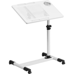 Get moving...or stay put on this mobile computer desk with adjusting capabilities. No need to purchase a cooling pad