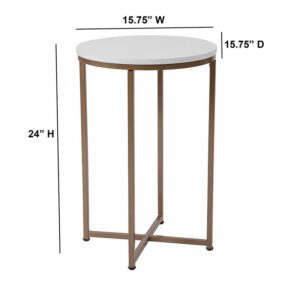 the end table will blend well with your existing furniture. This sleek looking accent table will add a refreshing look in your living room