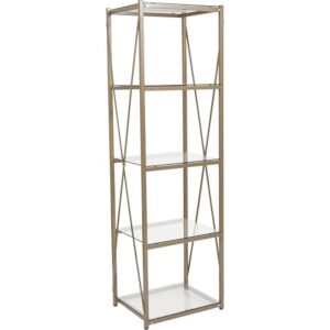 Keep your entryway or living room organized with this 4 shelf bookcase. Display your decorative items