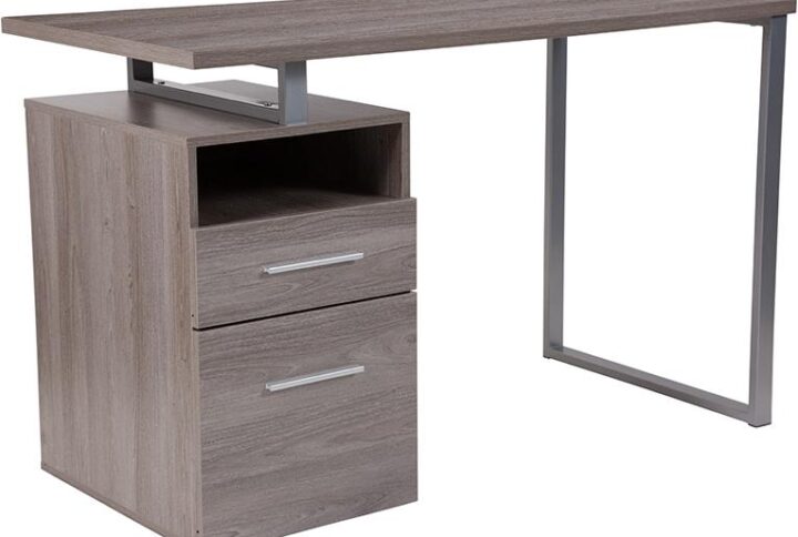 Blending the engineered look of exposed metal and the organic feel of the wood grain finish