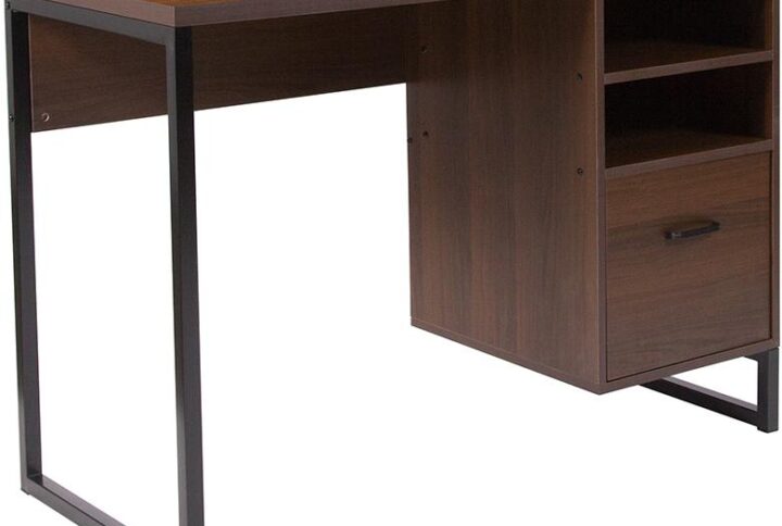 When you're happy at work productivity increases and this functional computer desk will have you completing all of your tasks! Organize all of your paperwork with the spacious drawer. This workstation can be used as a stand-alone desk