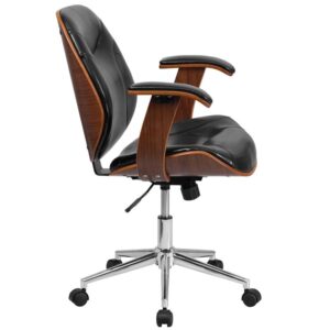 with built in lumbar support and contoured back and seat