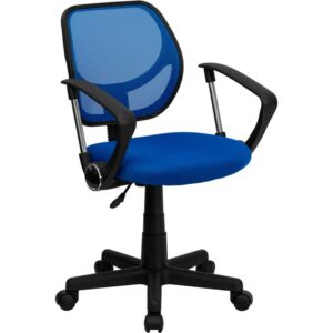 The benefits of a comfortable chair are many and should never be underestimated. This blue mesh task chair supports you when you're working long hours to get the job done