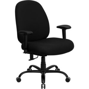 Big & Tall office chairs are designed to accommodate larger and taller body types. This chair has been tested to hold a capacity of up to 400 lbs.