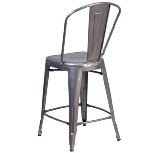 and its lightweight design allows for easy movement and transportation. It also boasts protective rubber glides to help keep floor surfaces in pristine condition. So whether you're using this stool for your kitchen or bar it will liven up your home decor.