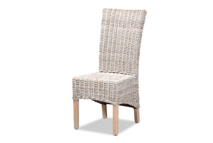 Natural Brown Finished Wood Dining Chair