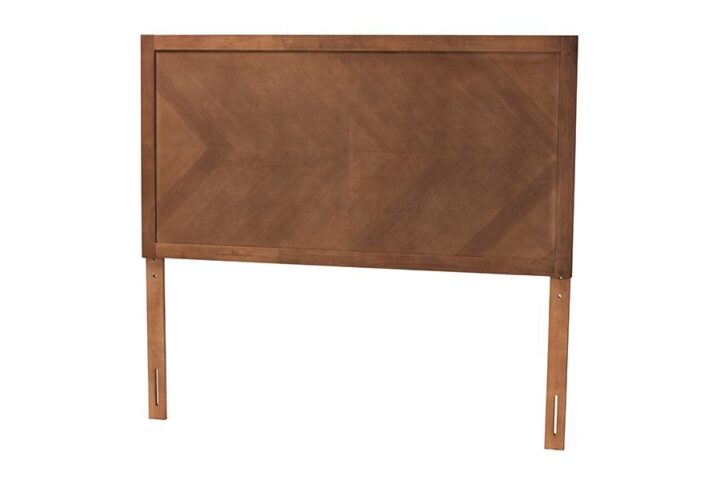 Terrian Classic and Traditional Ash Walnut Finished Wood Queen Size Headboard