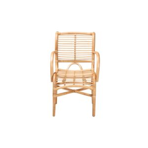 bali & pari Seminyak Modern Bohemian Natural Rattan Lounge Chair