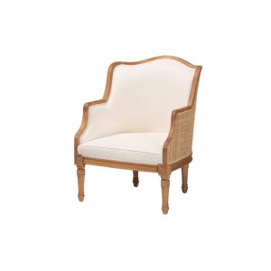 Honey Oak Finished Wood Accent Chair