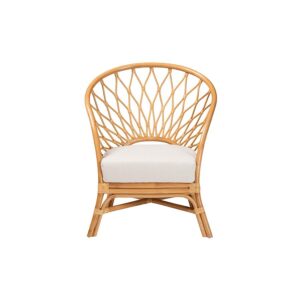 Emmeline Bohemian Honey Rattan Accent Chair