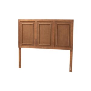 Giordano Classic and Traditional Ash Walnut Finished Wood Queen Size Headboard