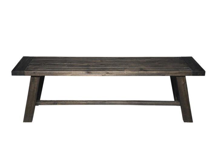 With a beautiful gray distressed salvaged wood finish
