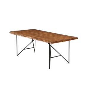 the Live Edge Dining Table brings together form and function in an industrial-inspired table. Choosing sustainable wood resources