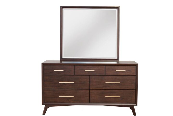 The streamlined design of the Gramercy mid-century 7 drawer dresser creates a stunning focal point in your space. The clean lines