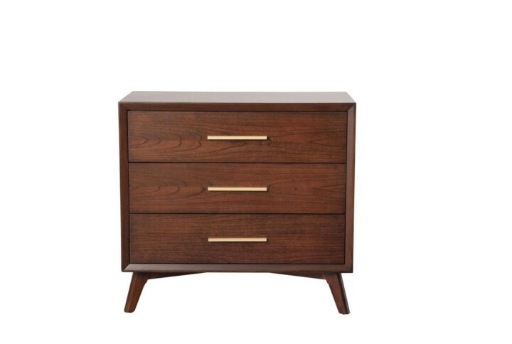 The streamlined design of the Gramercy mid-century 3 drawer small chest creates a stunning focal point in your space. The clean lines