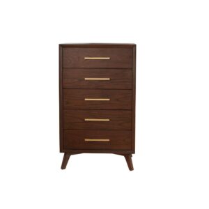 The streamlined design of the Gramercy mid-century 4 drawer chest creates a stunning focal point in your space. The clean lines