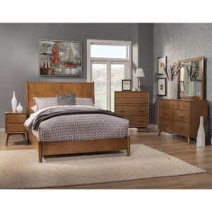 constructed of sustainably sourced solid Mahogany wood to ensure a lifetime of use.  The optional case pieces provide a roomy storage solution and make it easy to create a cohesive decorating style or mix and match for a more personalized look.  Available in an Acorn (Brown) or White finish as well as multiple bed sizes to accommodate most room settings.
