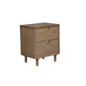 this piece is crafted from sustainably sourced Mahogany.  Features include a felt-lined top drawer